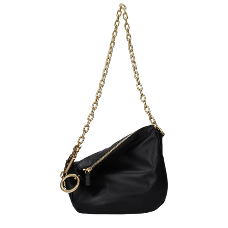 Burberry Black Leather Shoulder Bags - Hilstor