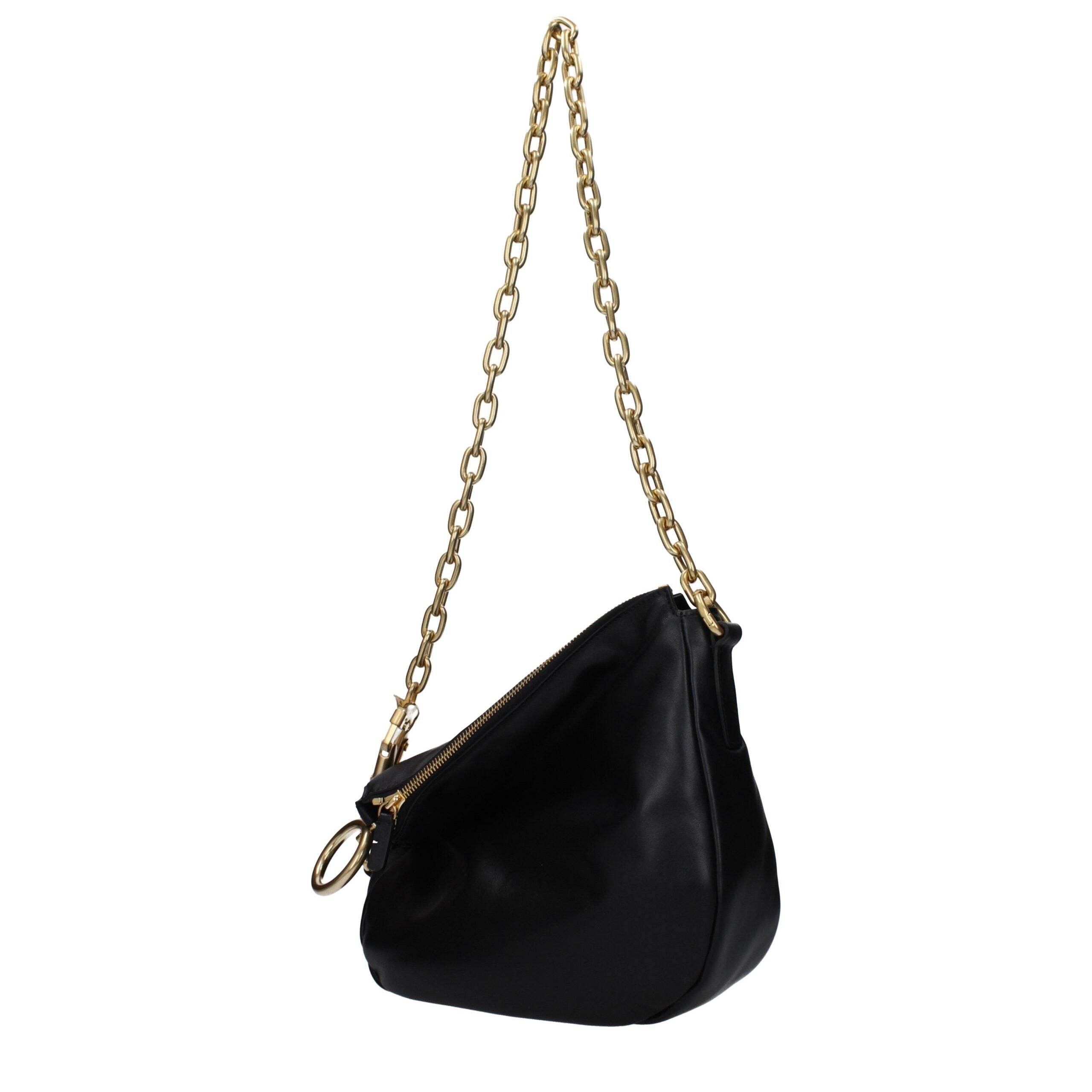 Burberry Black Leather Shoulder Bags - Hilstor