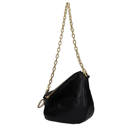 Burberry Black Leather Shoulder Bags - Hilstor