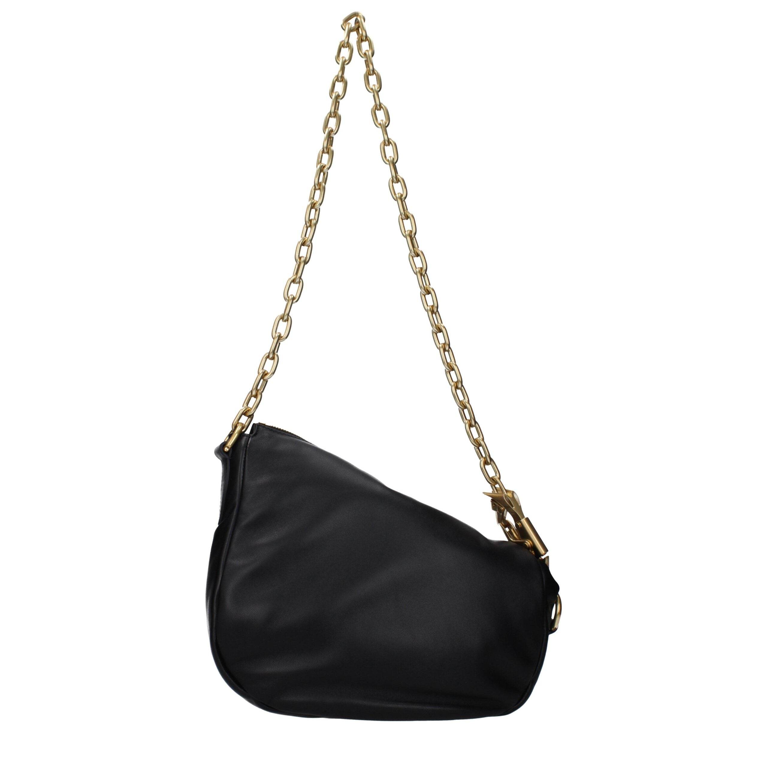 Burberry Black Leather Shoulder Bags - Hilstor