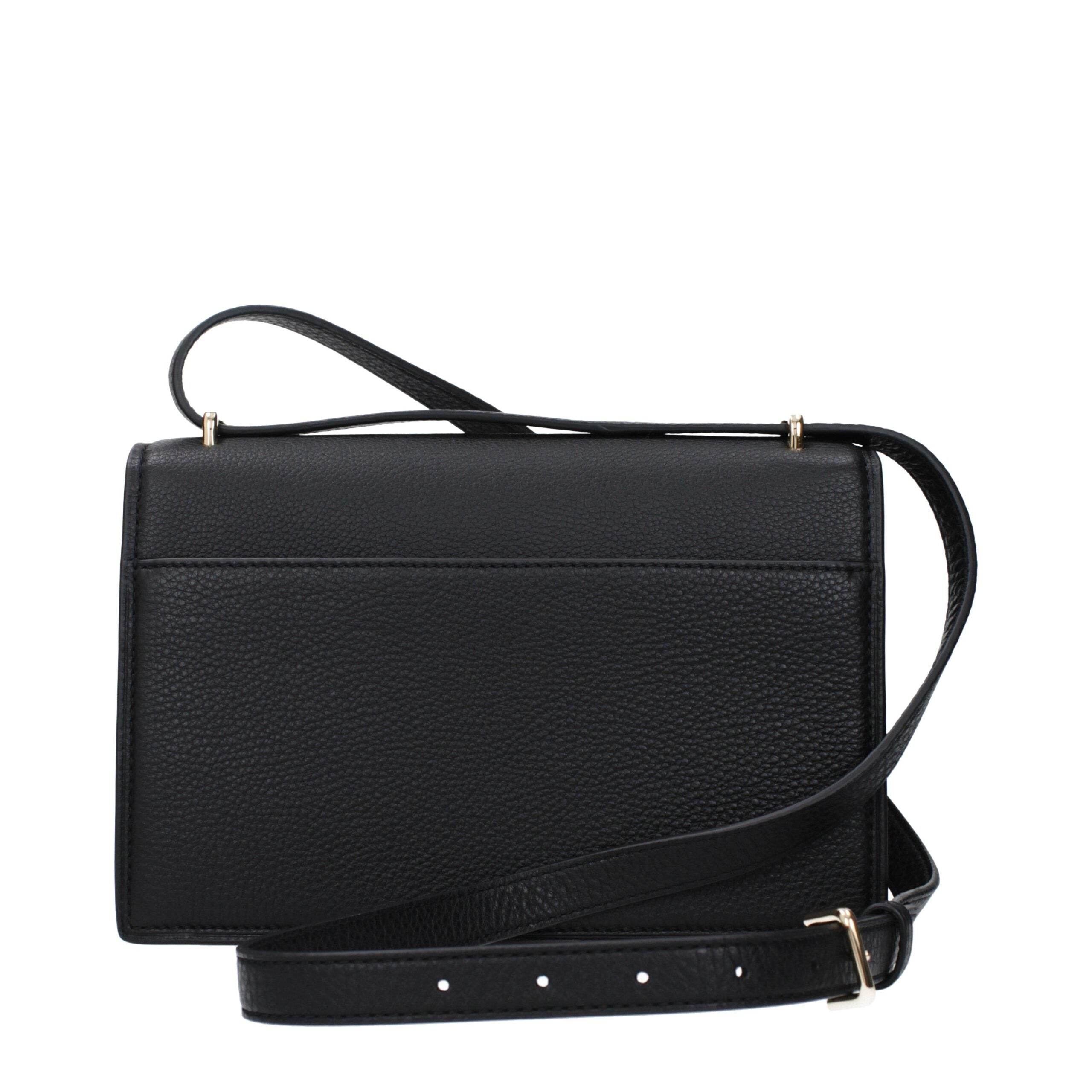 Tory Burch Black Leather Crossbody Bags - Hilstor