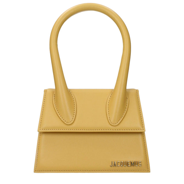 Jacquemus Yellow Leather Handbags - Hilstor