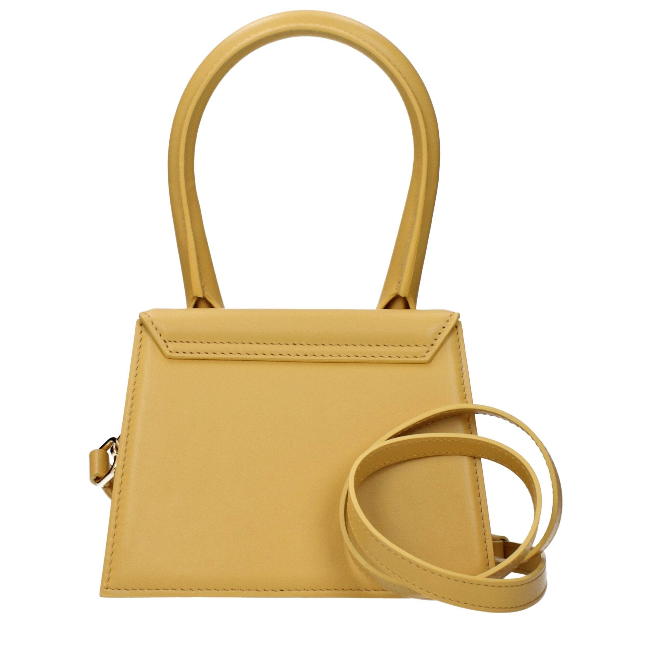 Jacquemus Yellow Leather Handbags - Hilstor