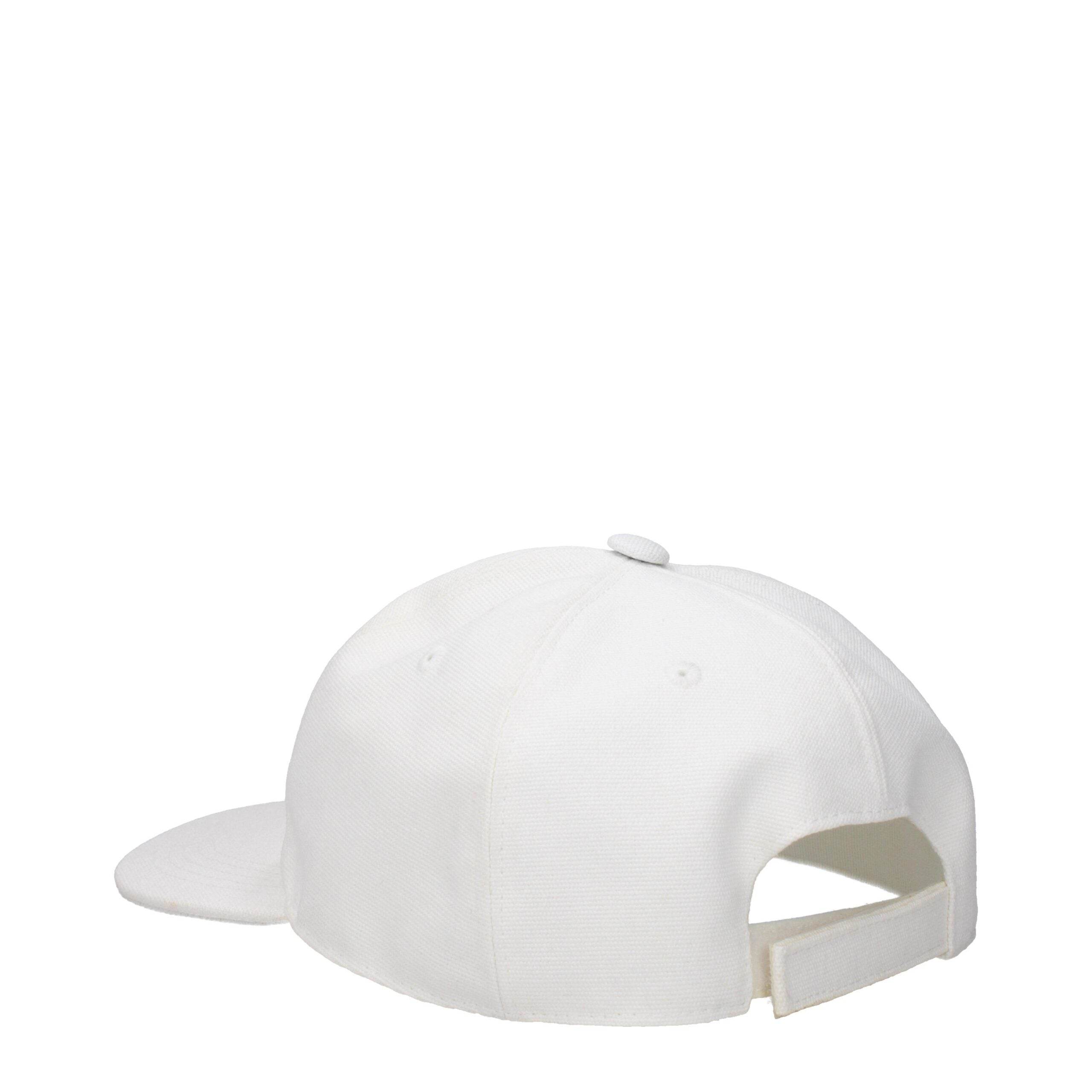 Stella McCartney White Cotton Caps (Baseball Hat) - Hilstor