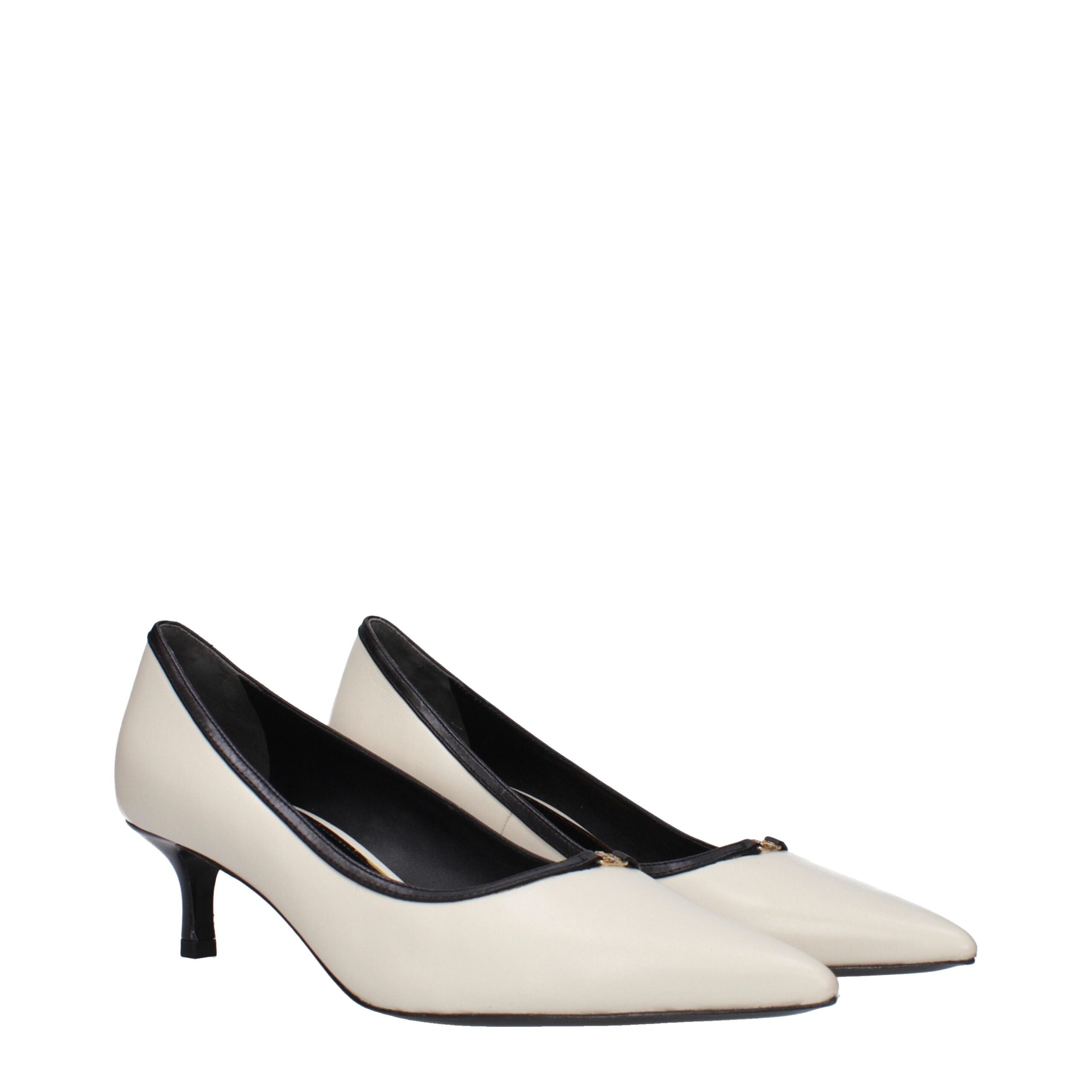 Tory Burch Beige Leather Broch
