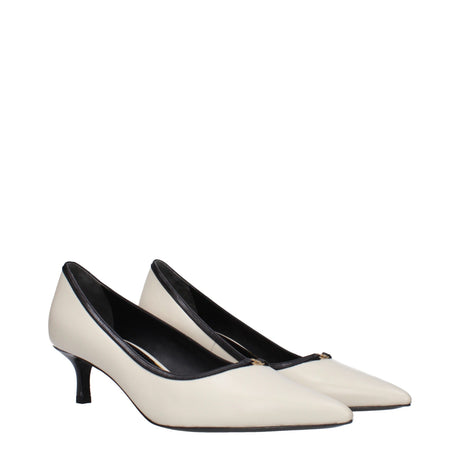Tory Burch Beige Leather Broch