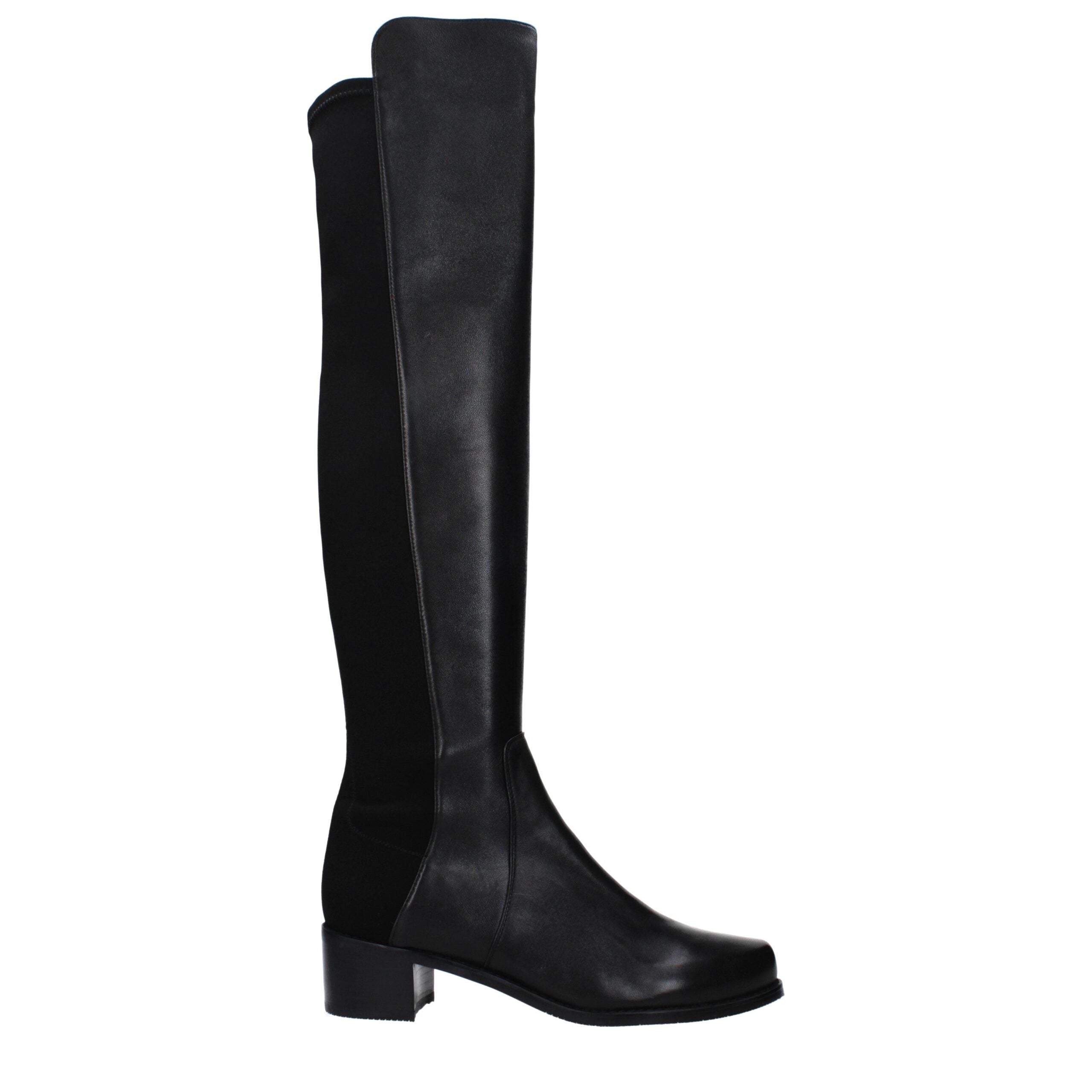 Stuart Weitzman Black Leather Boot