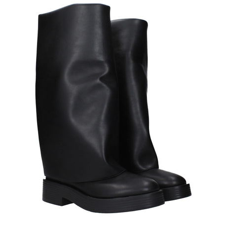 Casadei Black Leather Boot