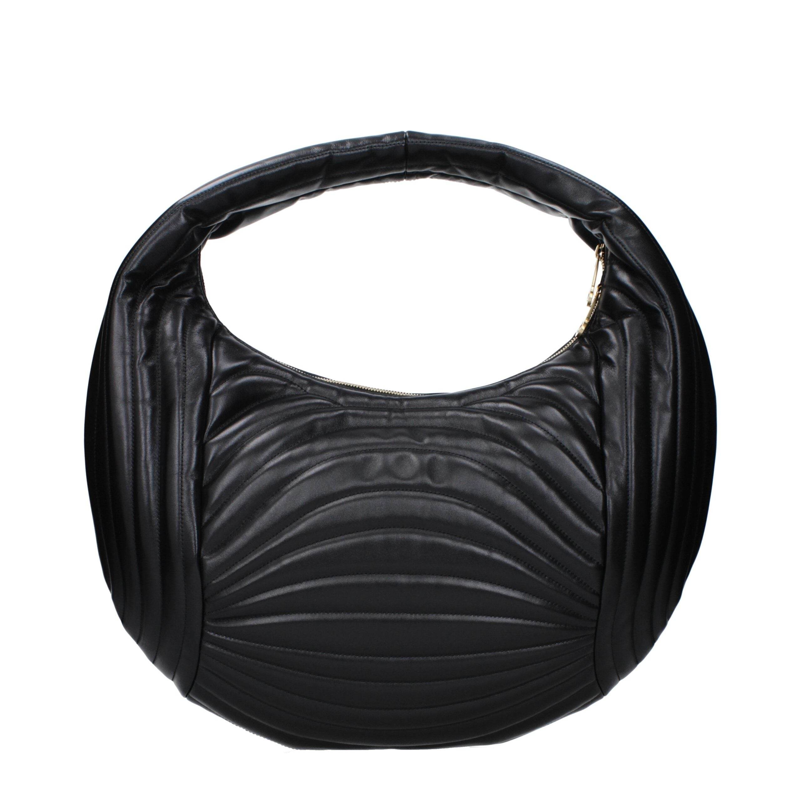 Salvatore Ferragamo Black Leather Handbags - Hilstor