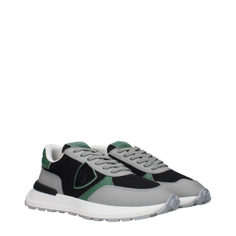 Philippe Model Black Fabric Athletic Sneakers
