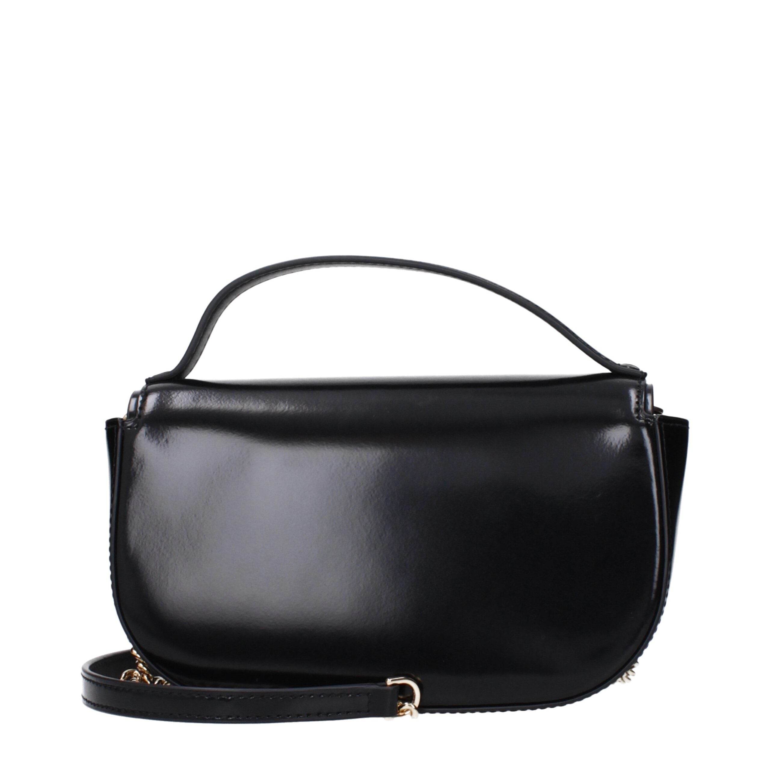 Tory Burch Black Leather Handbags - Hilstor