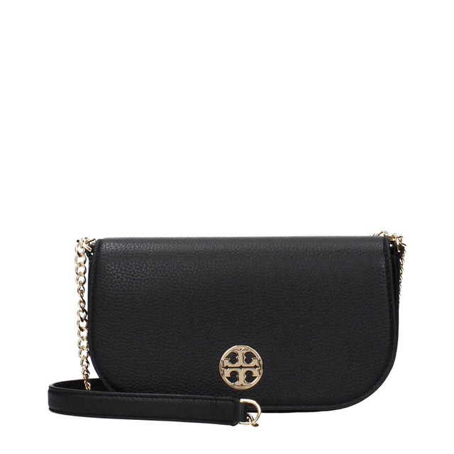Tory Burch Black Leather Crossbody Bags - Hilstor