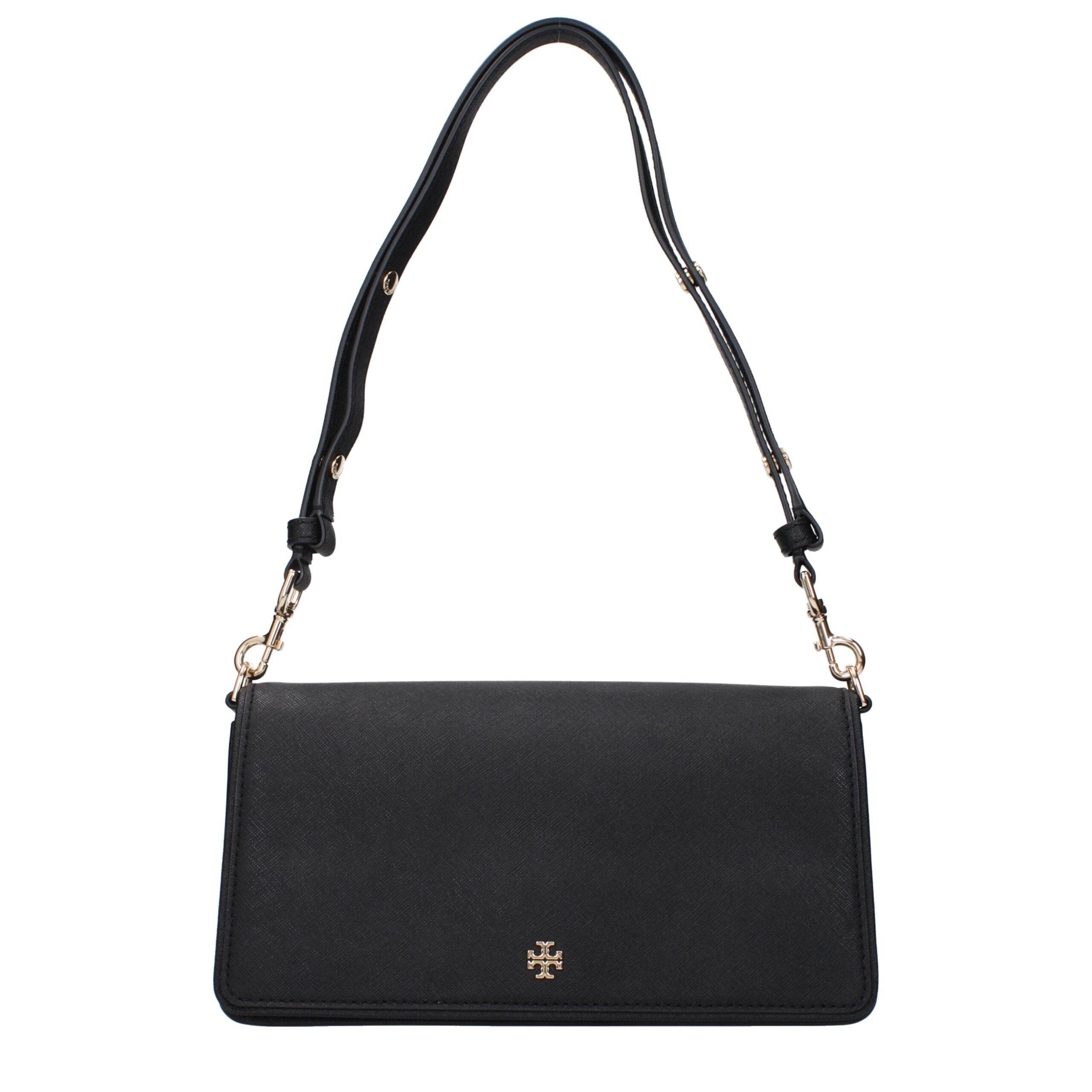 Tory Burch Black Leather Shoulder Bags - Hilstor