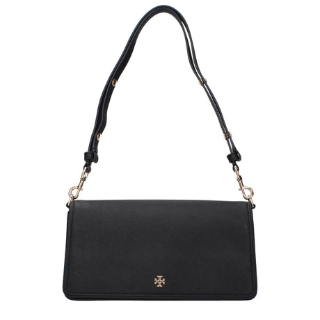 Tory Burch Black Leather Shoulder Bags - Hilstor