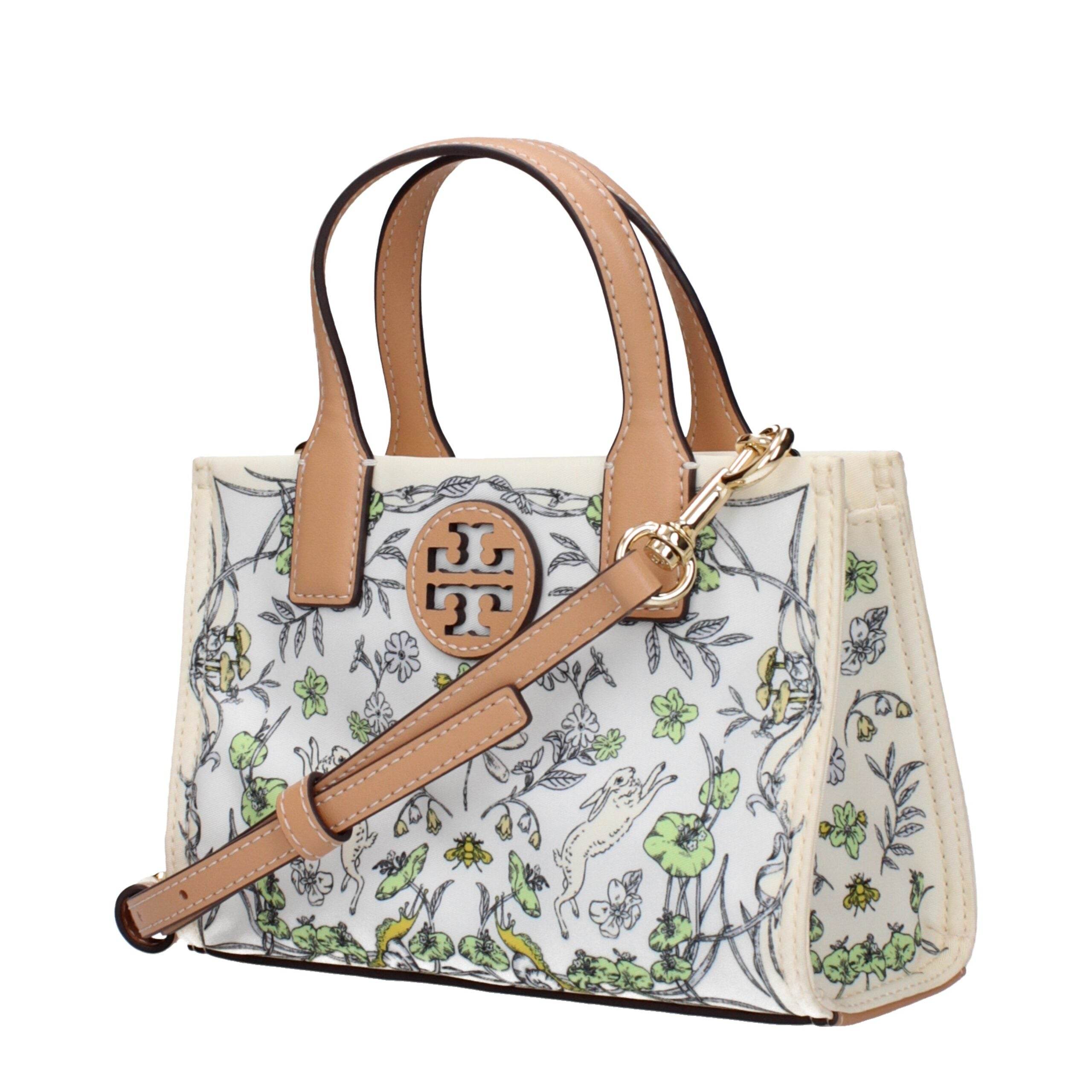 Tory Burch Beige Fabric Handbags - Hilstor