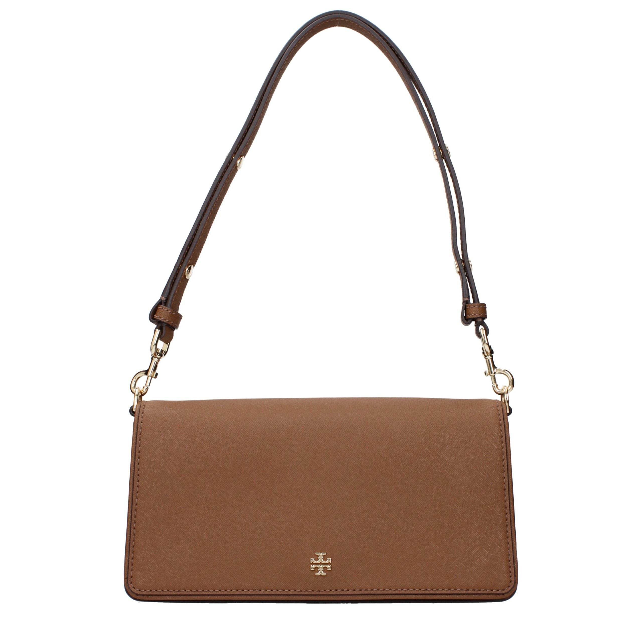 Tory Burch Brown Leather Shoulder Bags - Hilstor