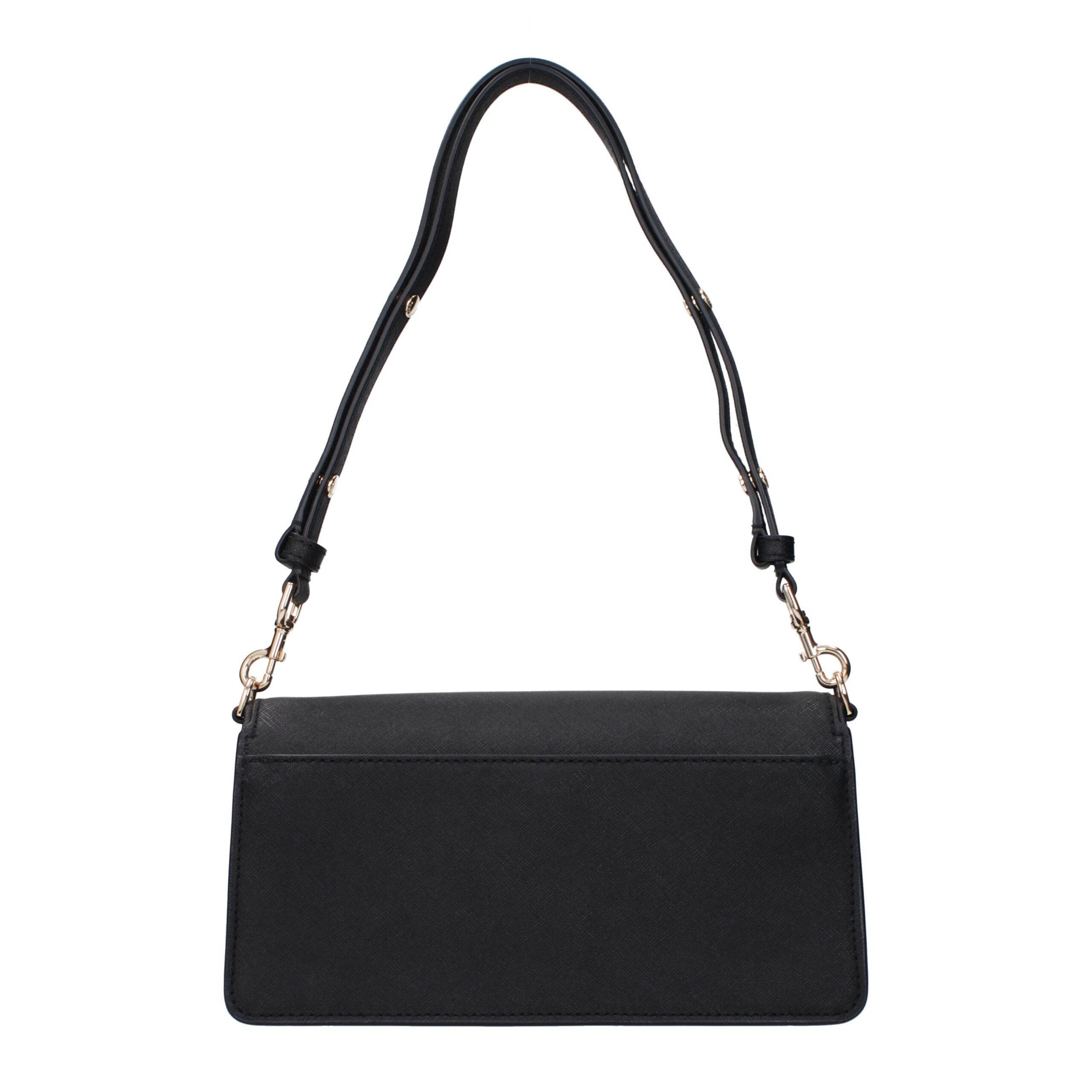 Tory Burch Black Leather Shoulder Bags - Hilstor