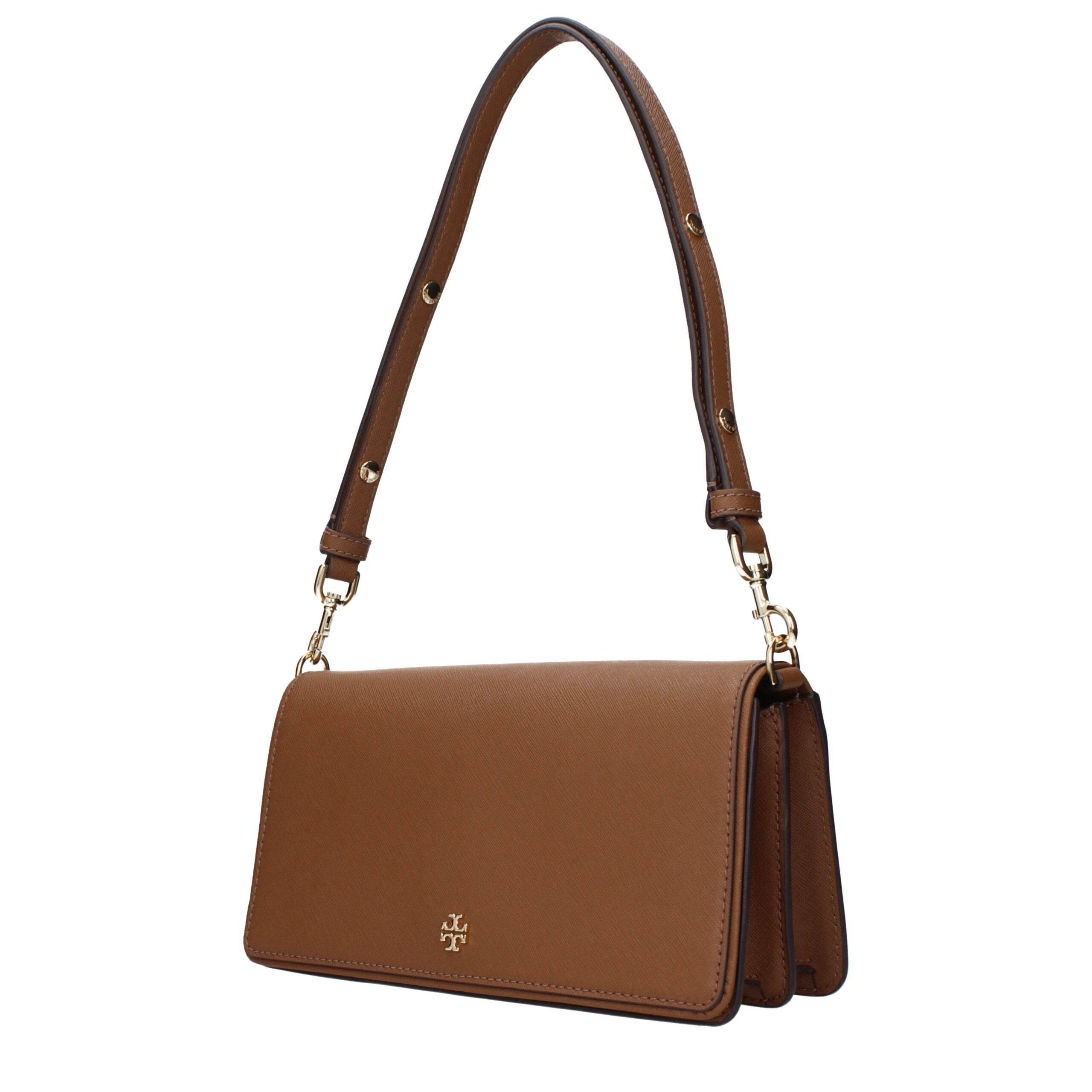 Tory Burch Brown Leather Shoulder Bags - Hilstor