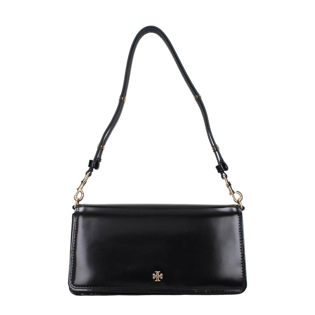 Tory Burch Black Leather Shoulder Bags - Hilstor