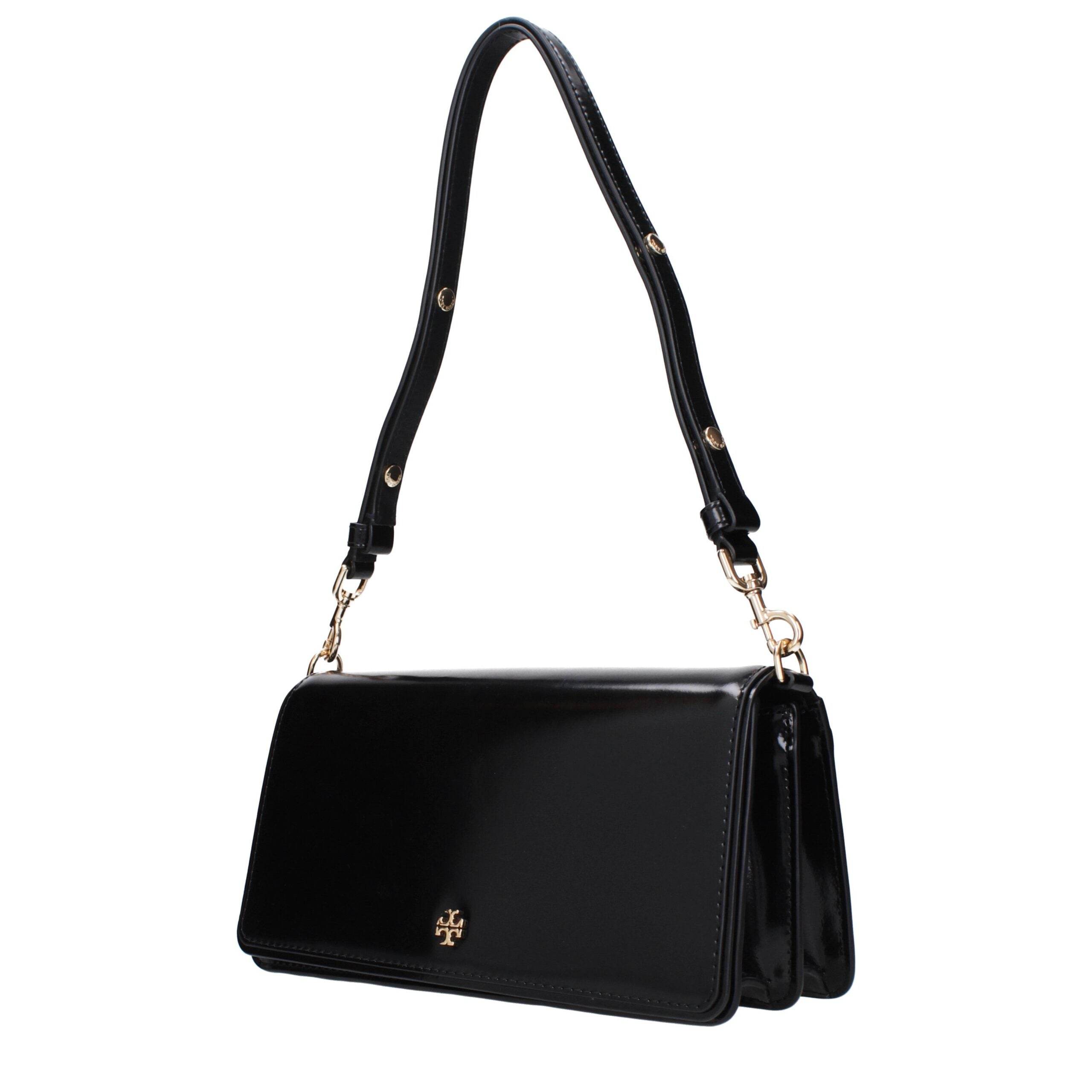 Tory Burch Black Leather Shoulder Bags - Hilstor