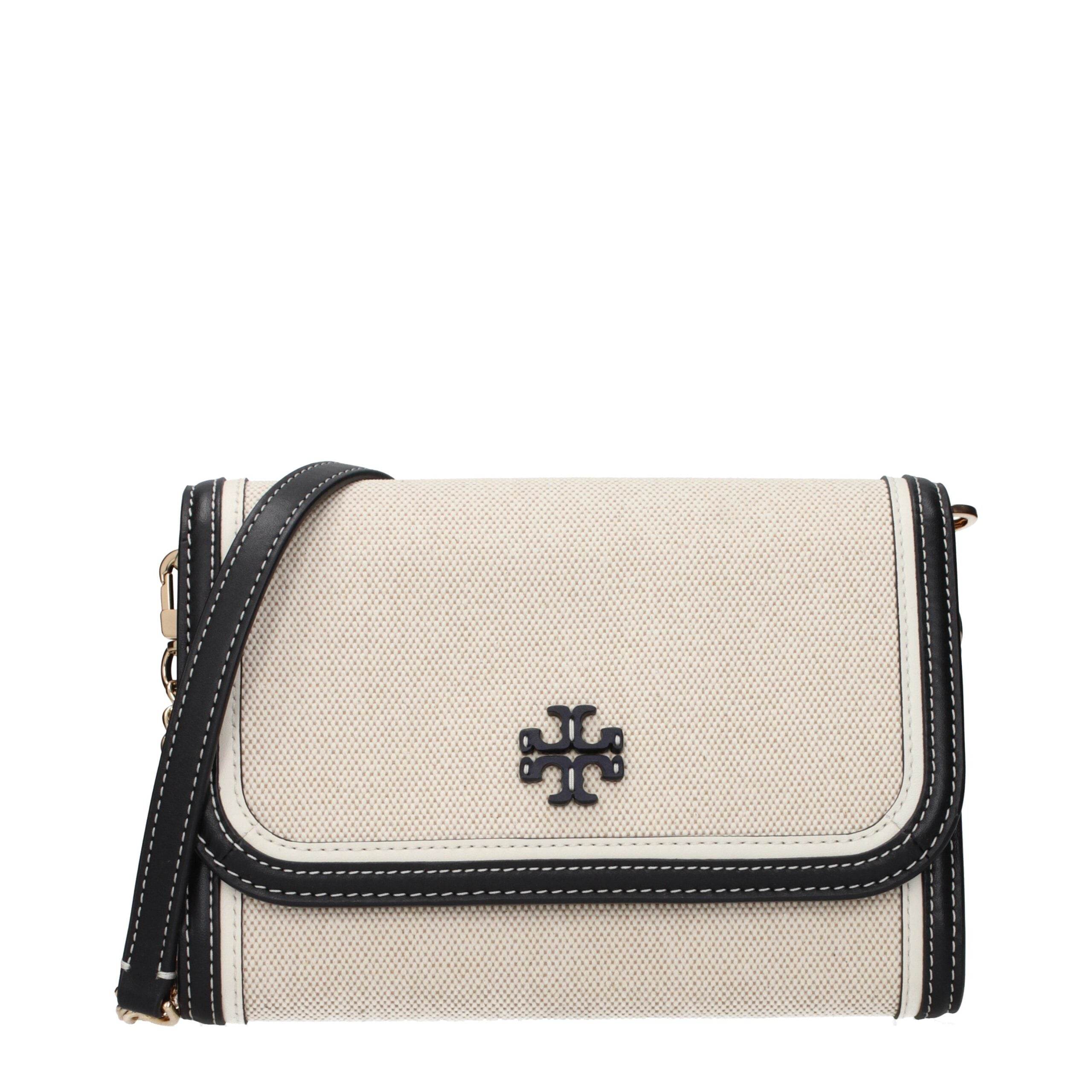 Tory Burch Beige Fabric Clutch Bags - Hilstor