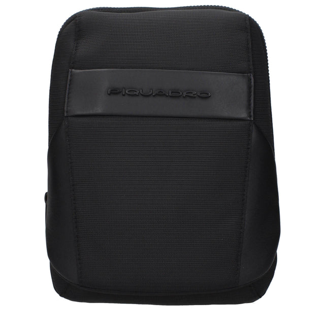 Piquadro Black Fabric Crossbody Bags - Hilstor