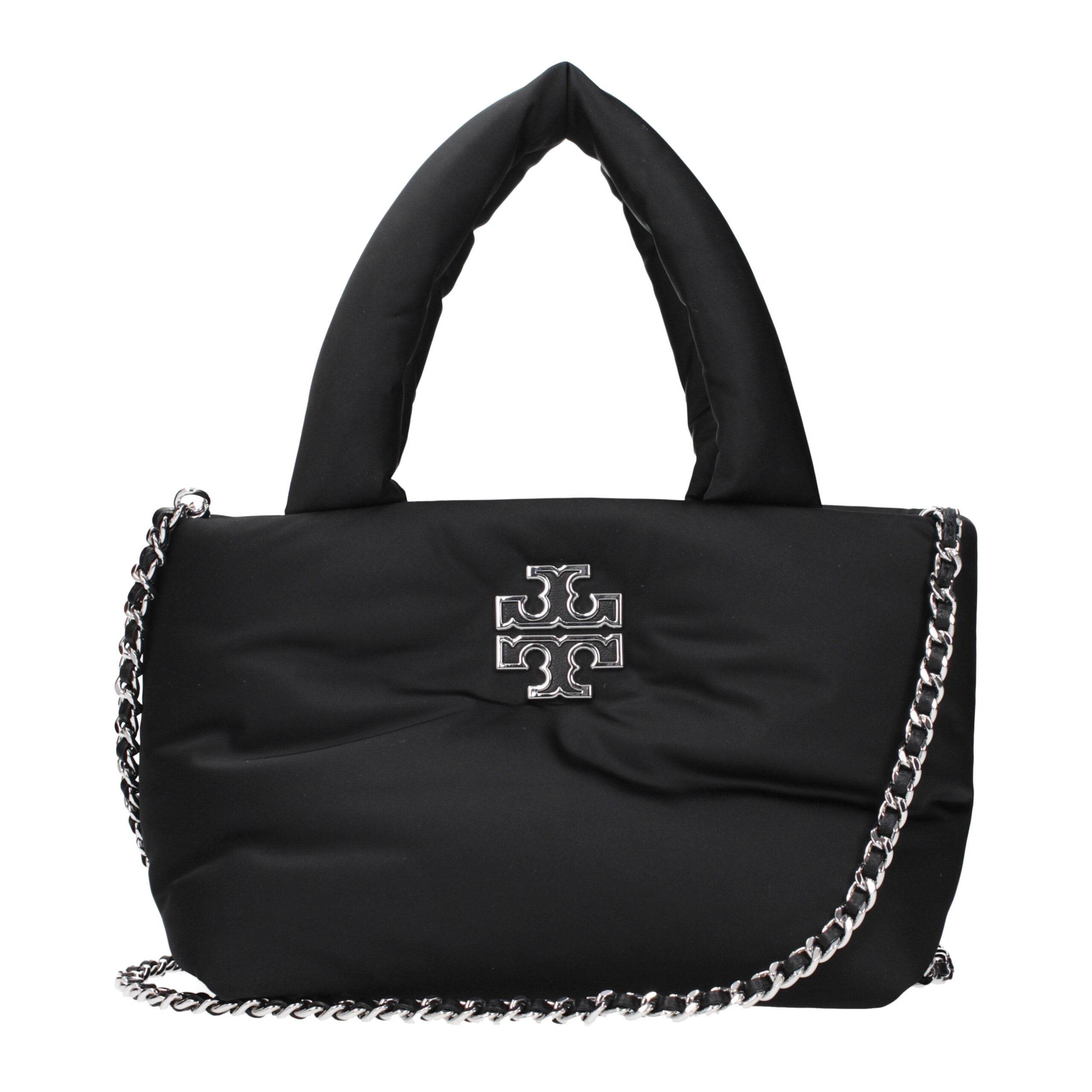Tory Burch Black Fabric Handbags - Hilstor