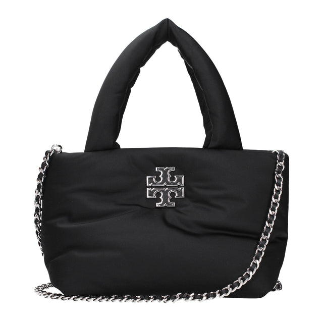 Tory Burch Black Fabric Handbags - Hilstor