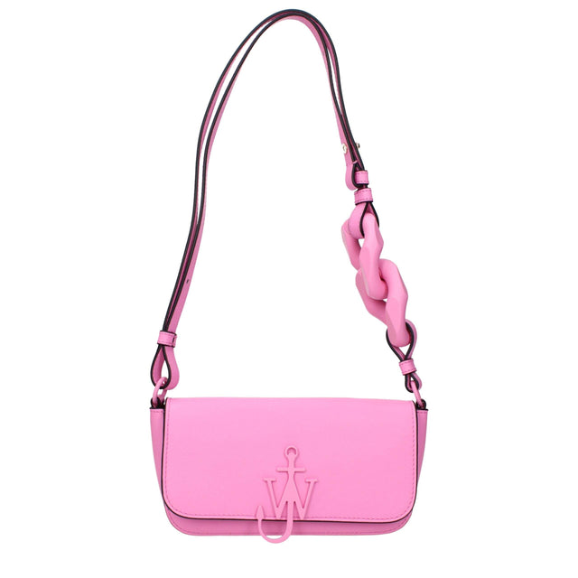 Jw Anderson Pink Leather Shoulder Bags - Hilstor
