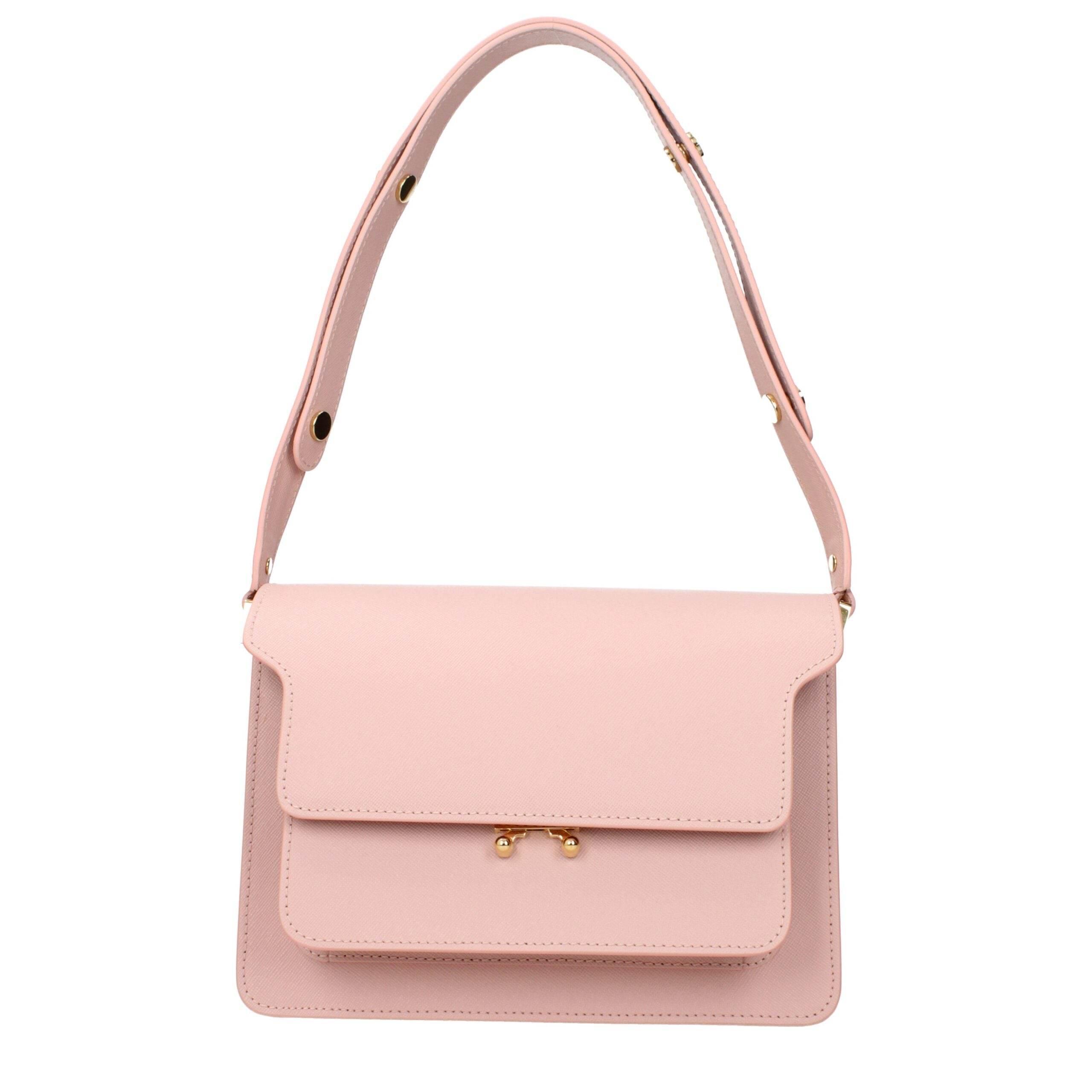 Marni Pink Leather Shoulder Bags - Hilstor