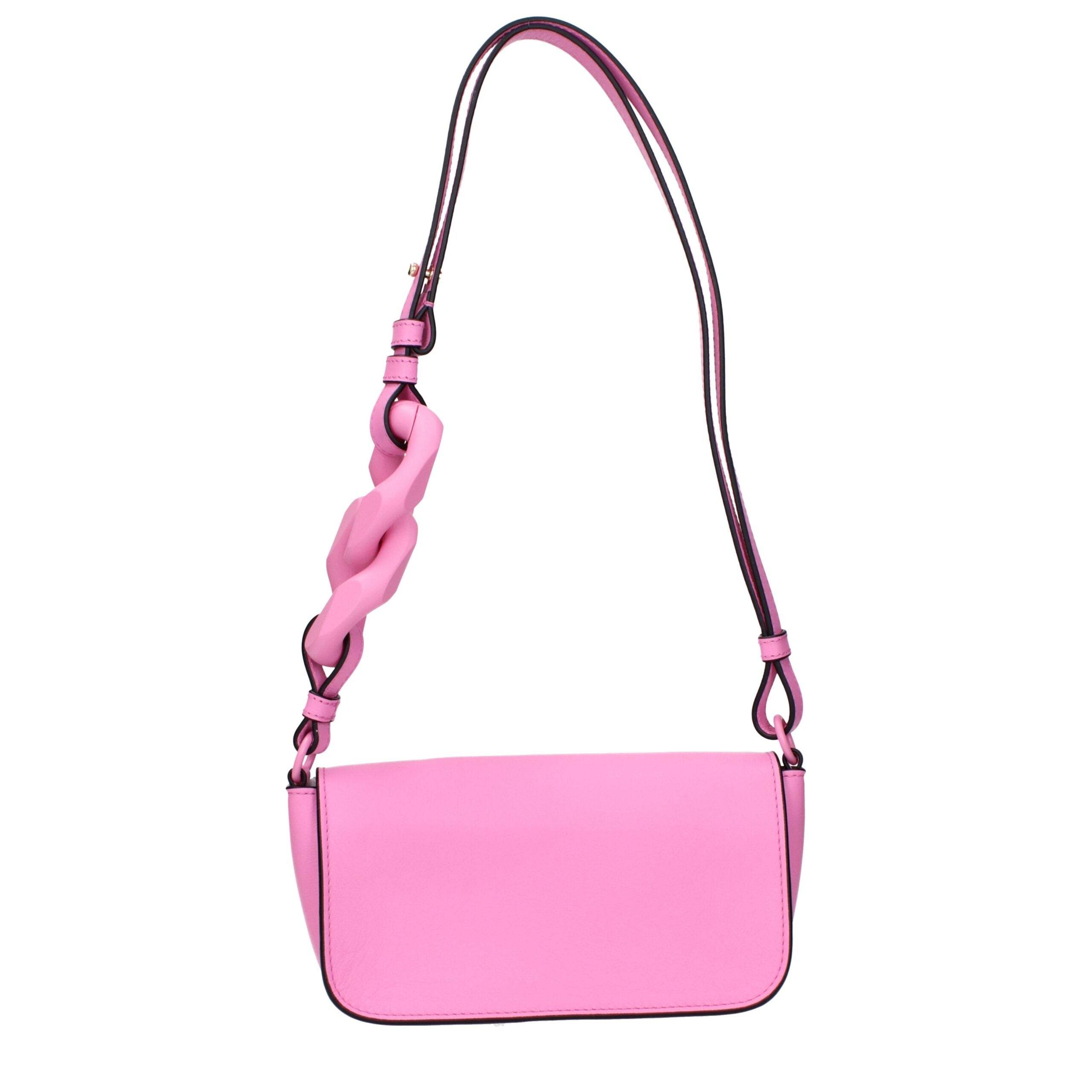 Jw Anderson Pink Leather Shoulder Bags - Hilstor