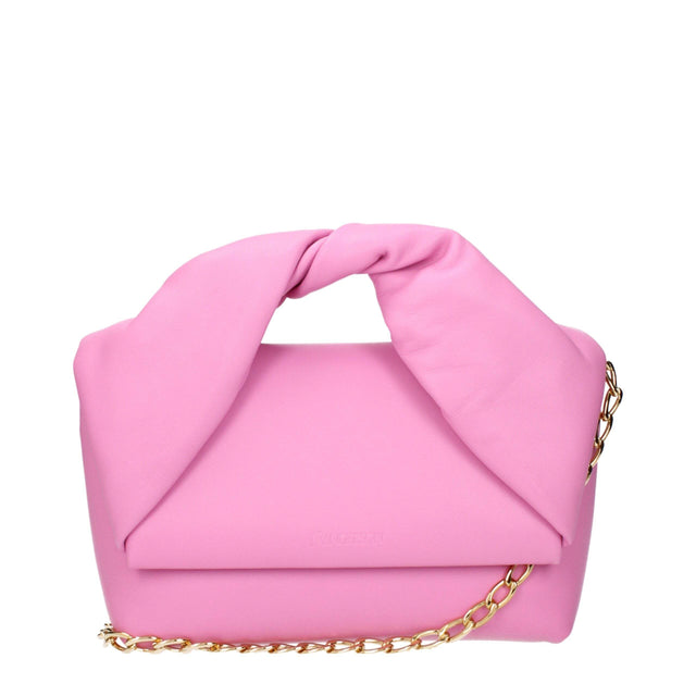 Jw Anderson Pink Leather Handbags - Hilstor