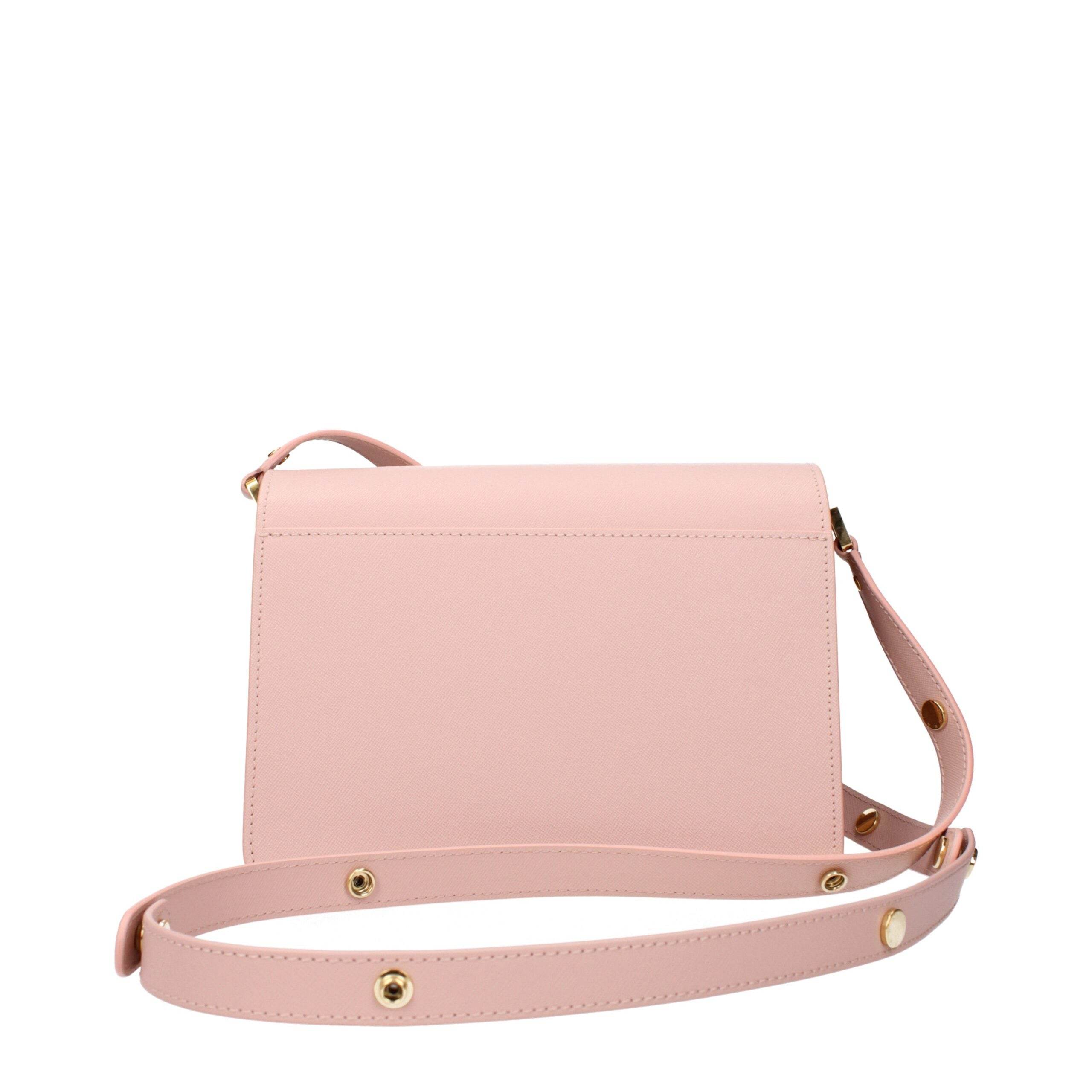 Marni Pink Leather Shoulder Bags - Hilstor