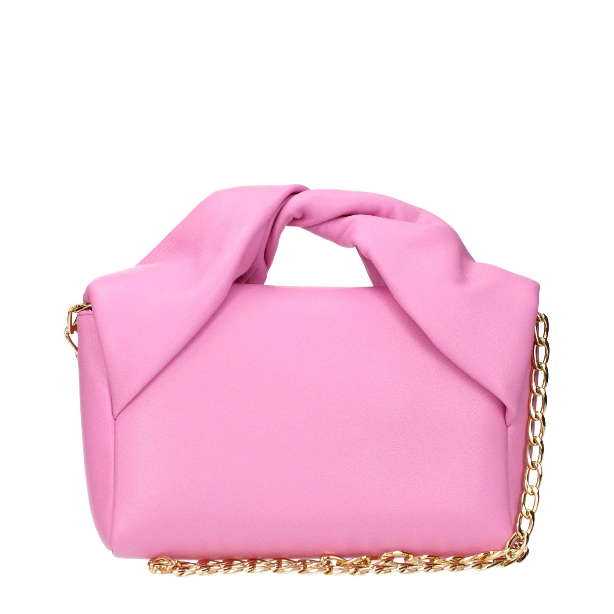 Jw Anderson Pink Leather Handbags - Hilstor