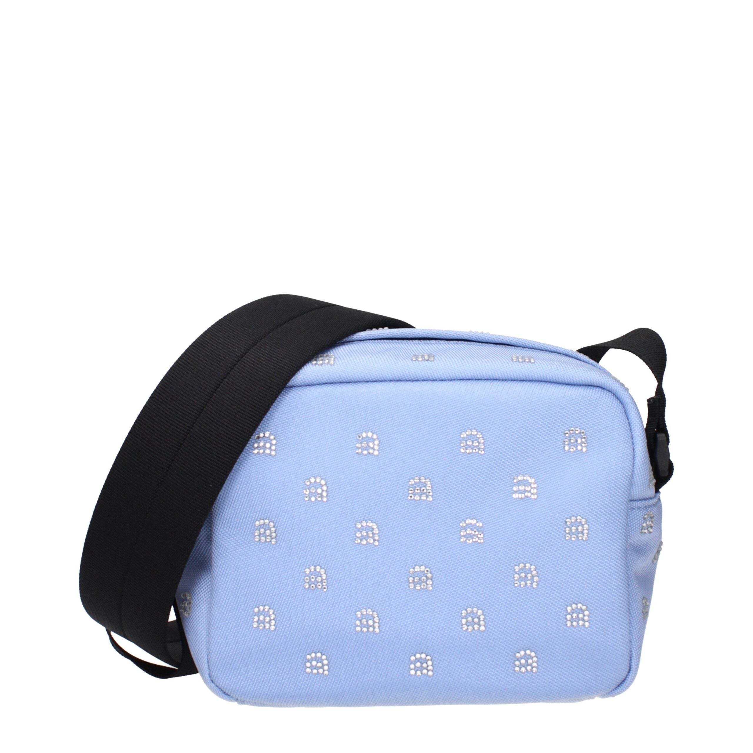 Alexander Wang Light Blue Fabric Crossbody Bags - Hilstor