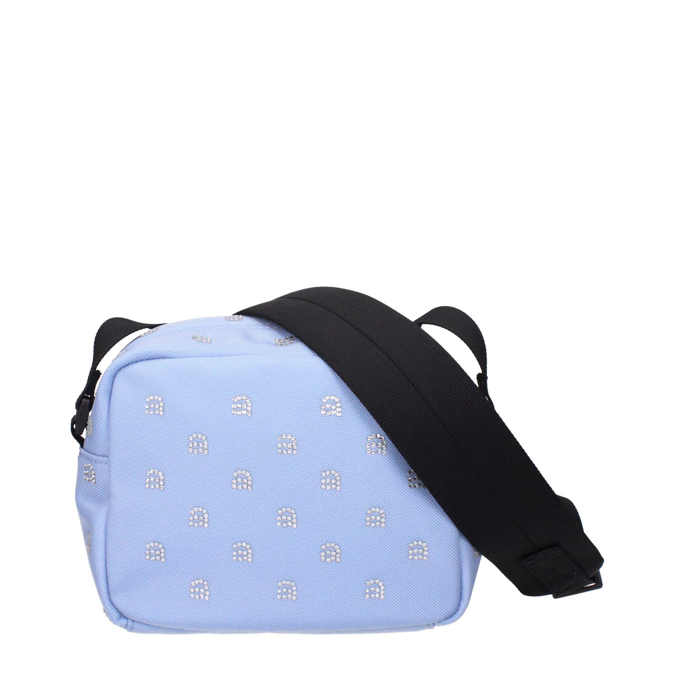 Alexander Wang Light Blue Fabric Crossbody Bags - Hilstor