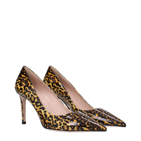 Miu Miu Brown Leather Broch