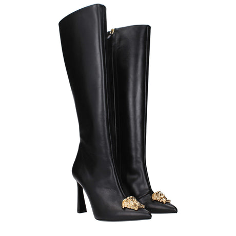 Versace Black Leather Boot