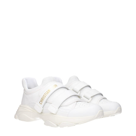 Christian Dior White Leather Sneakers