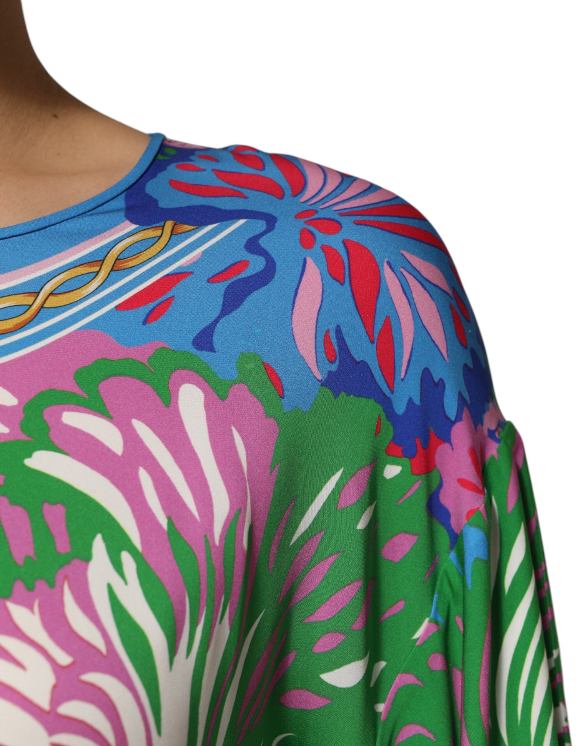 Dolce &amp; Gabbana Flerfarvet Blomsterprintet Tunika Bluse Top