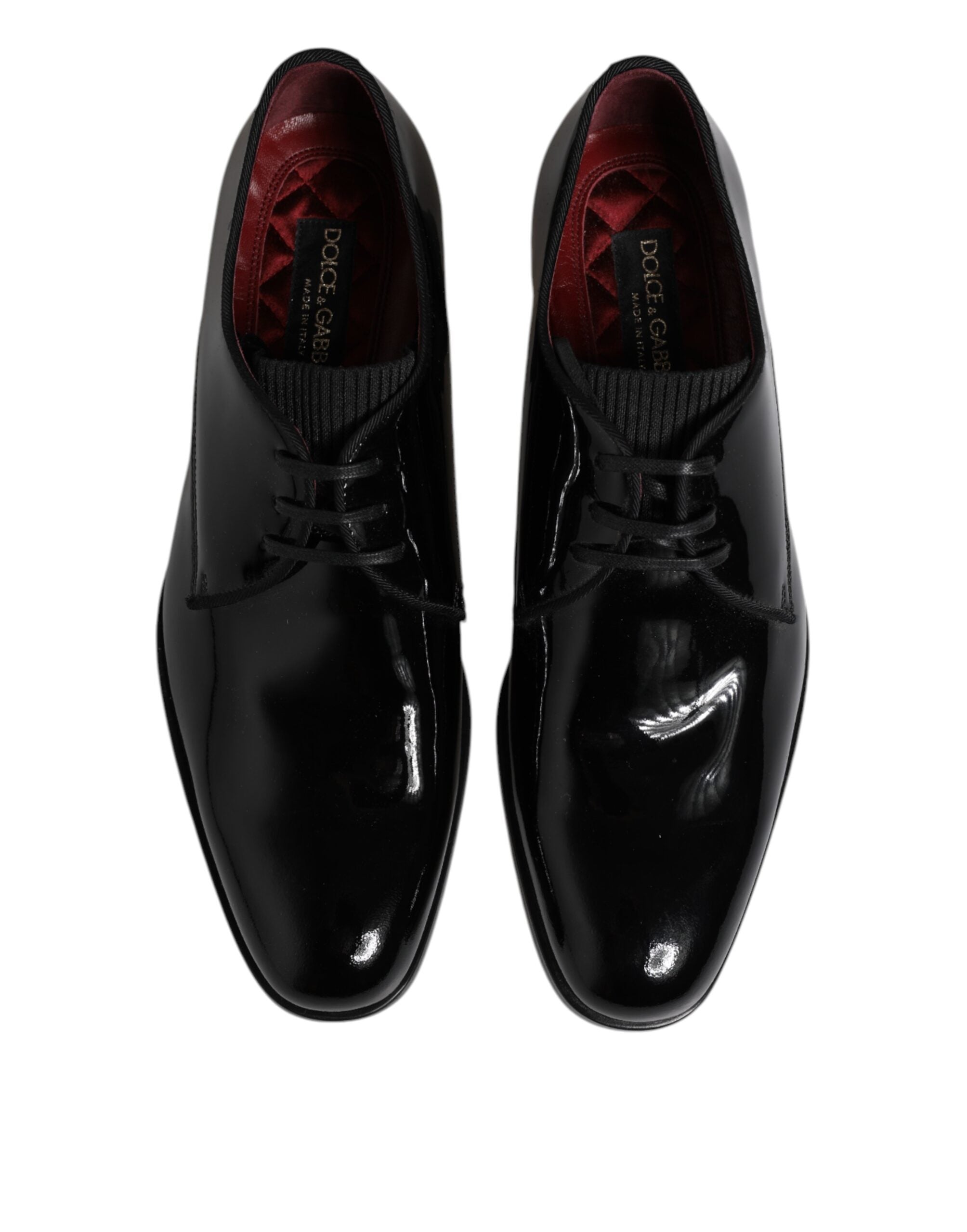 Dolce &amp; Gabbana sort læder snørebånd til mænd Derby formelle sko