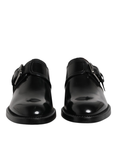 Dolce &amp; Gabbana sort læder Monk-strop Derby-formelle sko