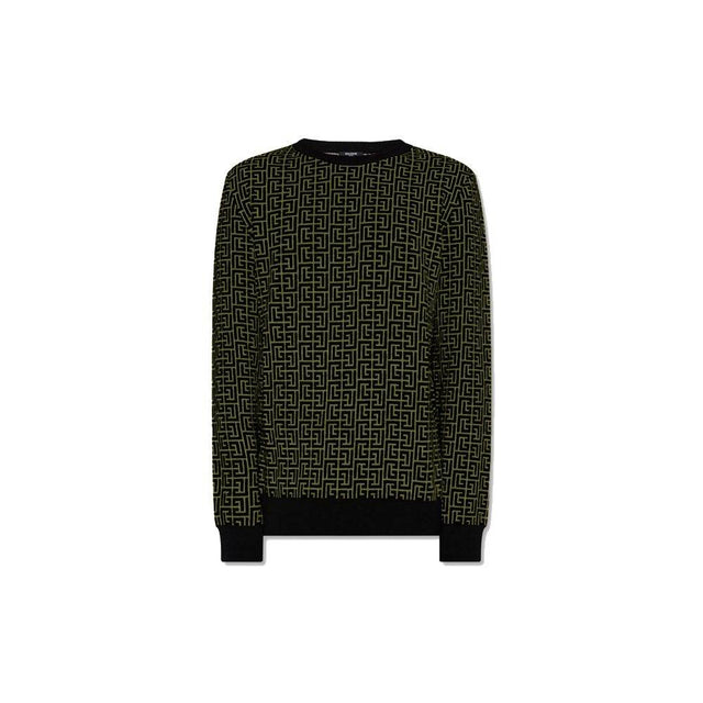 Balmain Green Wool Sweater - Hilstor