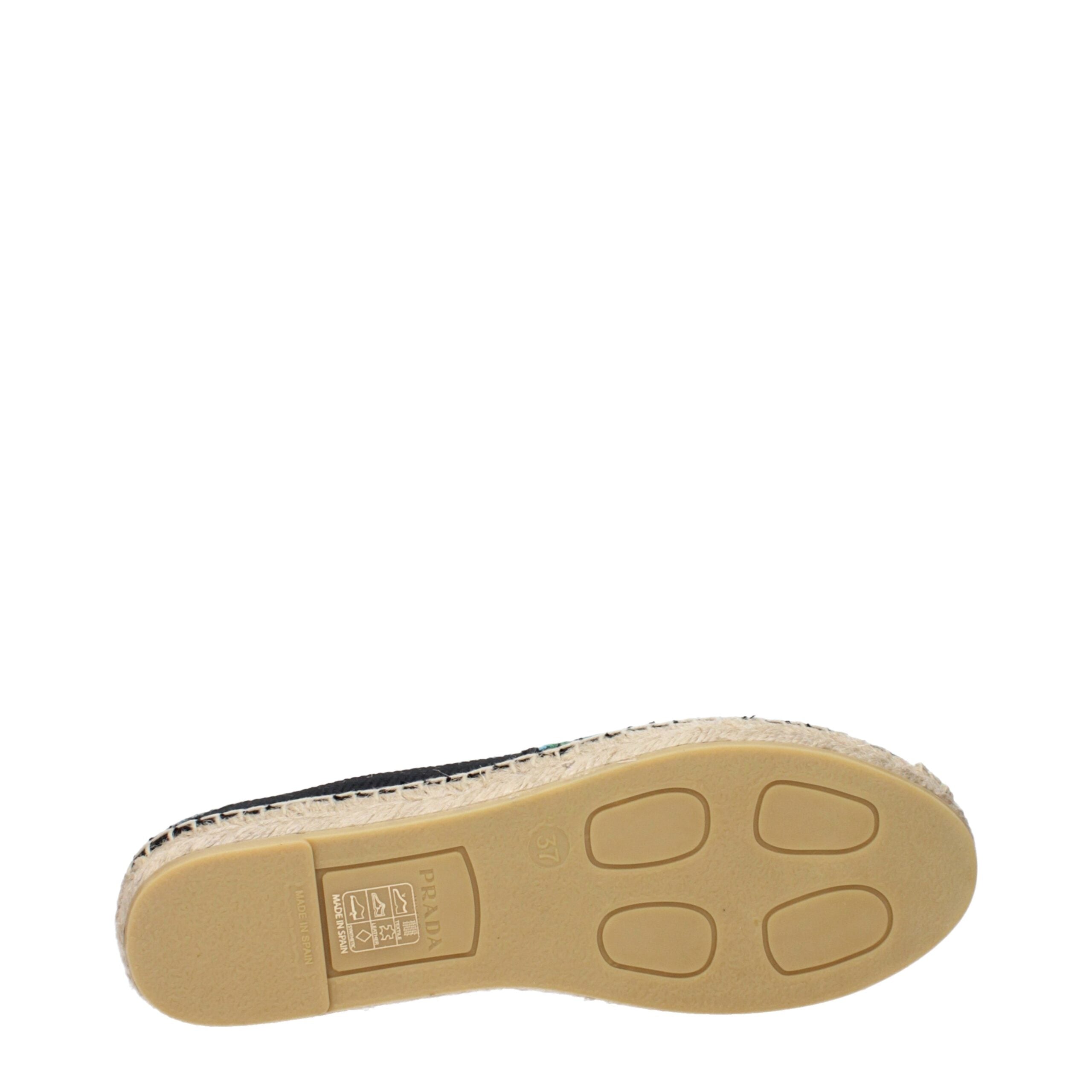 Prada Black Fabric Espadrilles