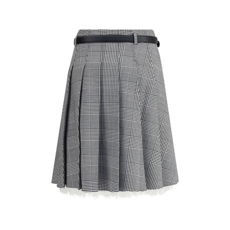 Self-Portrait Prince of Wales print Miniskirt