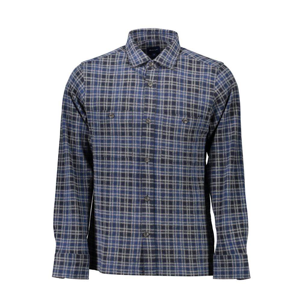 Gant Blue Cotton Shirt - Hilstor