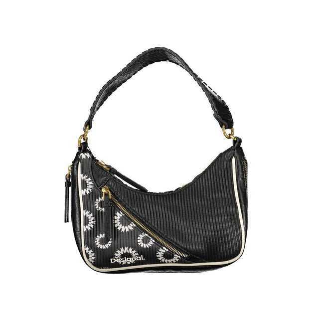 Desigual Black Polyethylene Handbag - Hilstor