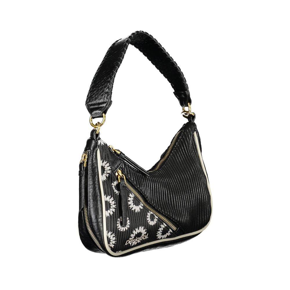 Desigual Black Polyethylene Handbag - Hilstor
