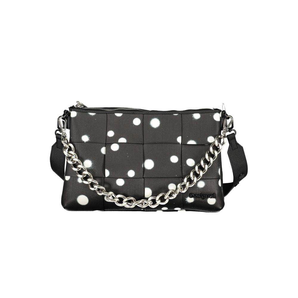 Desigual Black Polyethylene Handbag - Hilstor