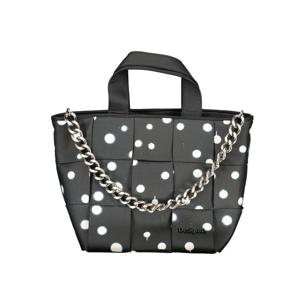 Desigual Black Polyethylene Handbag - Hilstor